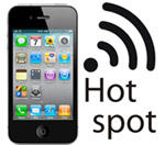 Hot spot - Apple: Mobiles Datennetz